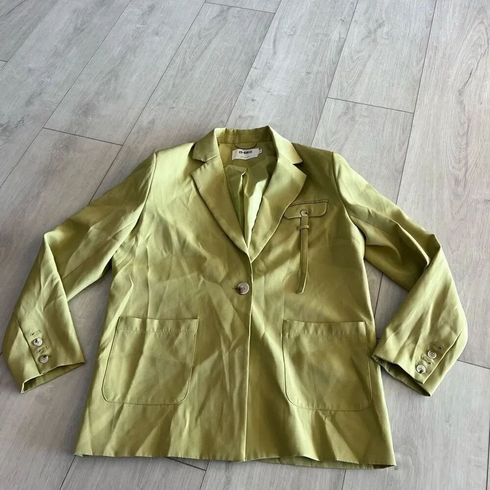 4th & Reckless pocket detail blazer in green size m